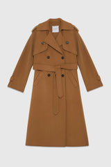 Manteau camel wool