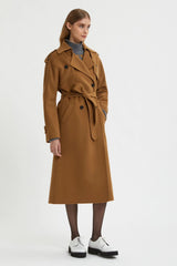 Manteau camel wool