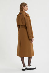 Manteau camel wool