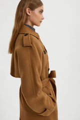 Manteau camel wool